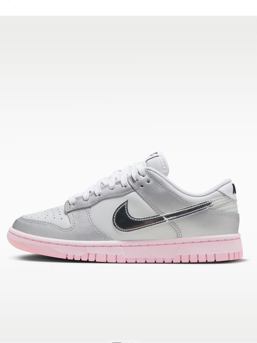 Nike Dunk Low LX Pink and Silver